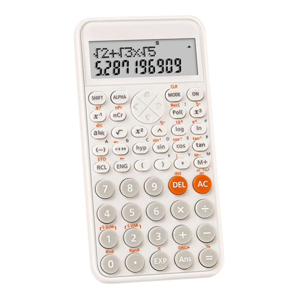 Scientific Calculators Cute Desktop Calculator with 240 Functions 2 Line LCD Screen Ideal for Students School Office