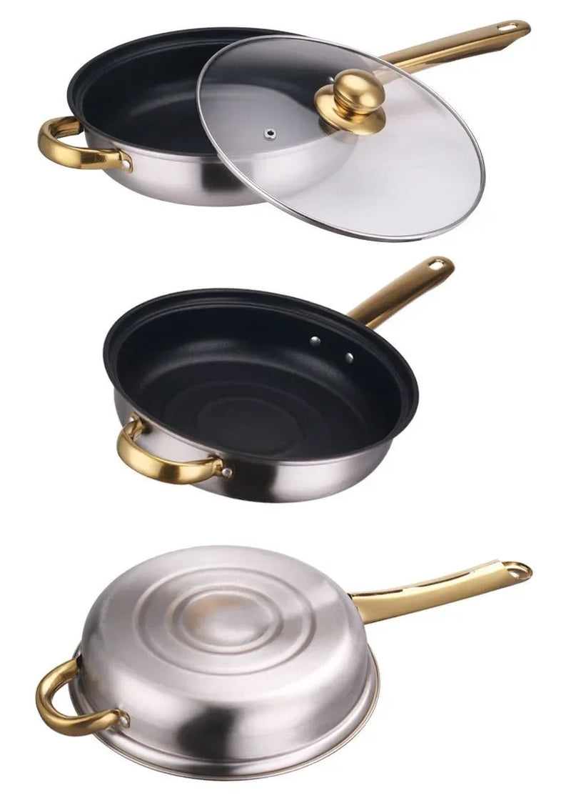 Stainless Steel Non-Stick Cookware Sets Stainless Steel Pots and Pans Cooking Pot