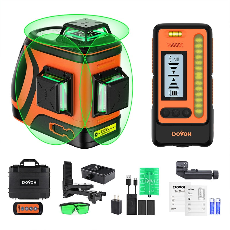 Outdoor Laser Level With Receiver- Dovoh H3-360G-KIT