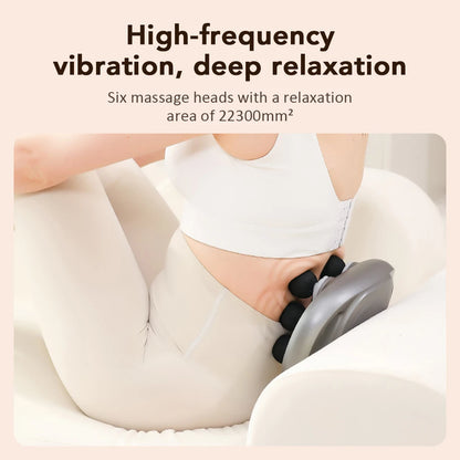 6 Head Massage Gun Deep Tissue Professional Muscle Massager Fascia Gun High Frequency Vibration Fitness Exercise 9 Modes 9 Gears