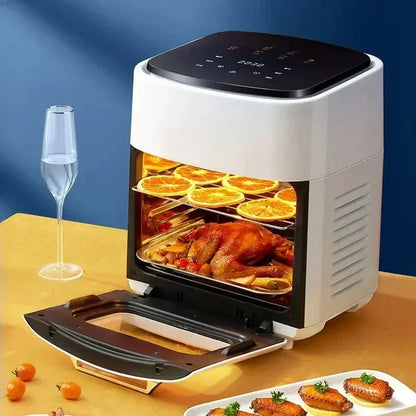 Air Fryer Electric Oven All-In-One New 15L Large-Capacity Multi-Functional Household Smart Visual Fryer 220V