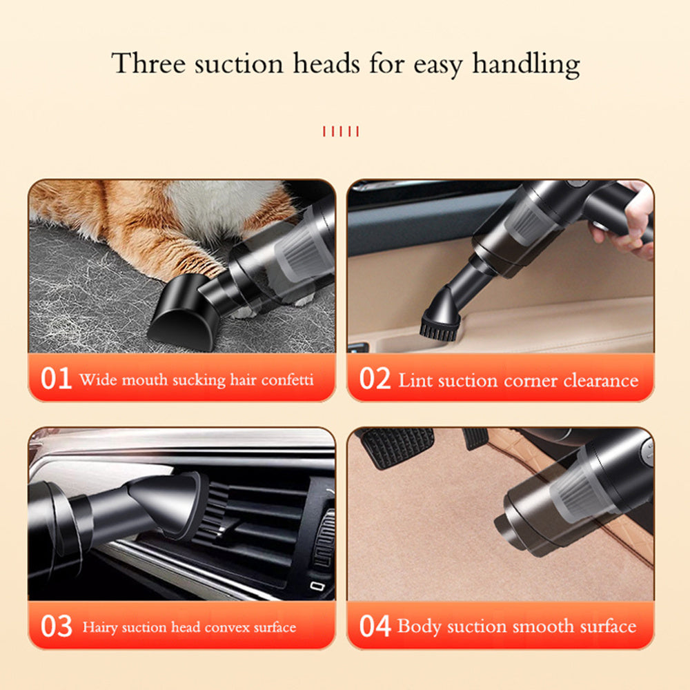 Wireless-silver Car Vacuum Cleaner Wireless Usb Charging Car Vacuum Cleaner Home Handheld Mini Desktop Vacuum Cleaner Portable