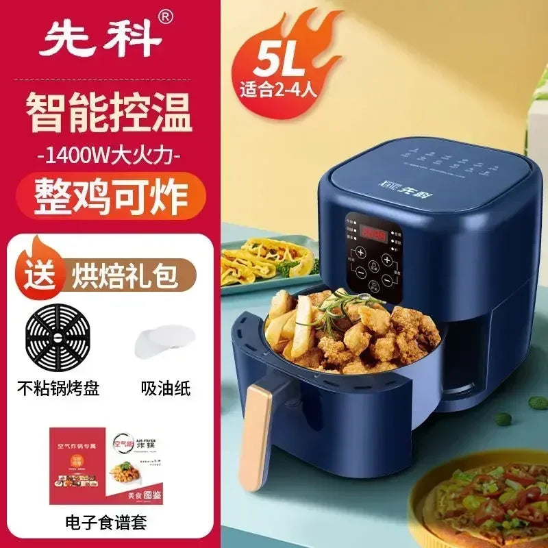 Air Fryer Electric Oven All-In-One New 15L Large-Capacity Multi-Functional Household Smart Visual Fryer 220V