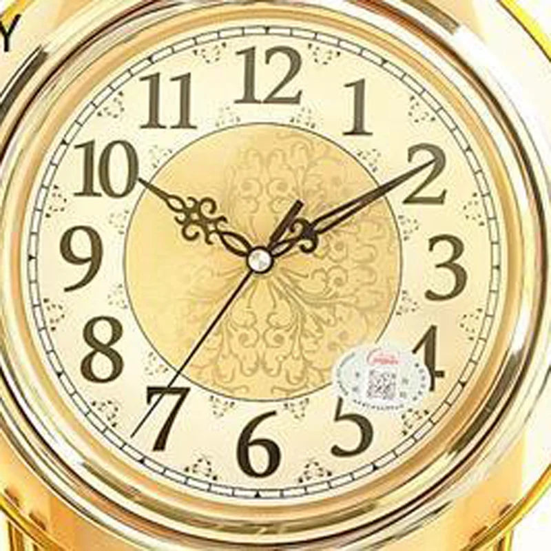 3D Swing Clock Large Pendulum Clocks Wall Luxury Vintage Shabby Chic Silent Clock Watch Mechanism Reloj De Pared Gold Wall Clock