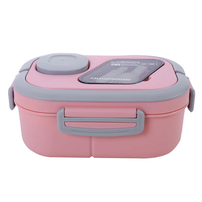 Cute Lunch Box for Kids Compartments Microware Bento Lunchbox Children Kid School Outdoor Camping Picnic Food Container Portable