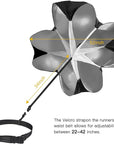 Resistance speed training parachute for running
