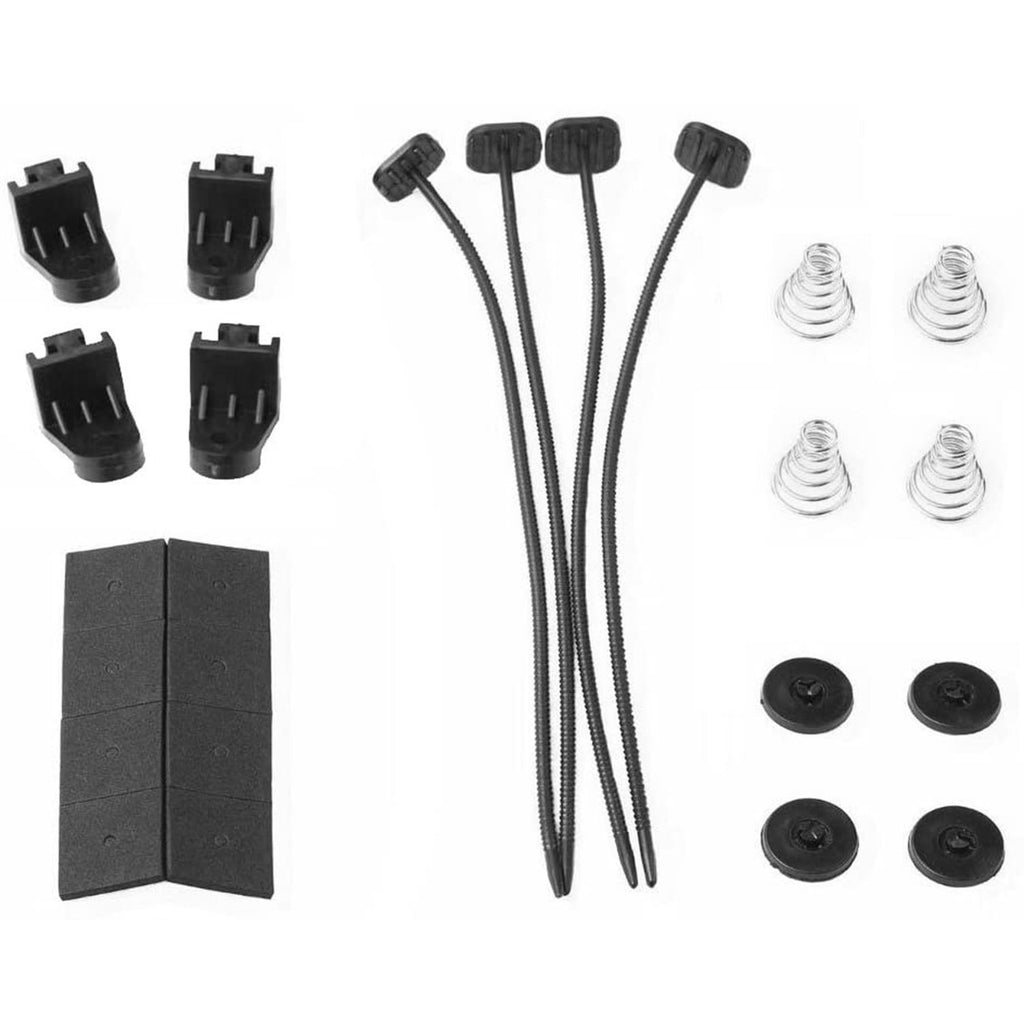 16 Inch Electric Radiator Cooling Fan 12V 120W 10 Blades Car Thermostat Kit With Mounting Kit