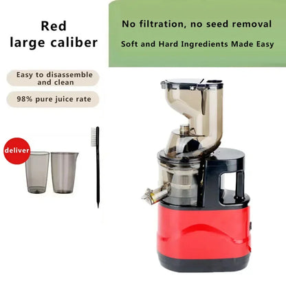 Slow Cold Press Juicer Machines Vegetable and Fruit, 500W Slow Masticating Juicer Machines with 7-Inch Large Feed Chute