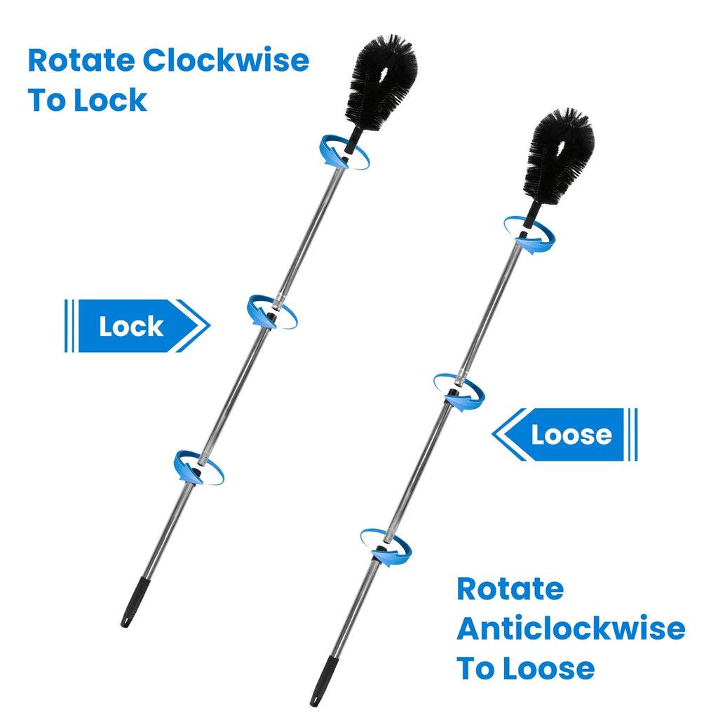 1Pc 11FT Gutter Cleaning Brush With Telescoping Handle Rain Gutter Cleaner Extendable Gutter Cleaning Tool From The Ground With 2 Angled Brushes Anti Slip Gloves Goggles