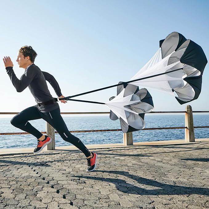Resistance speed training parachute for running
