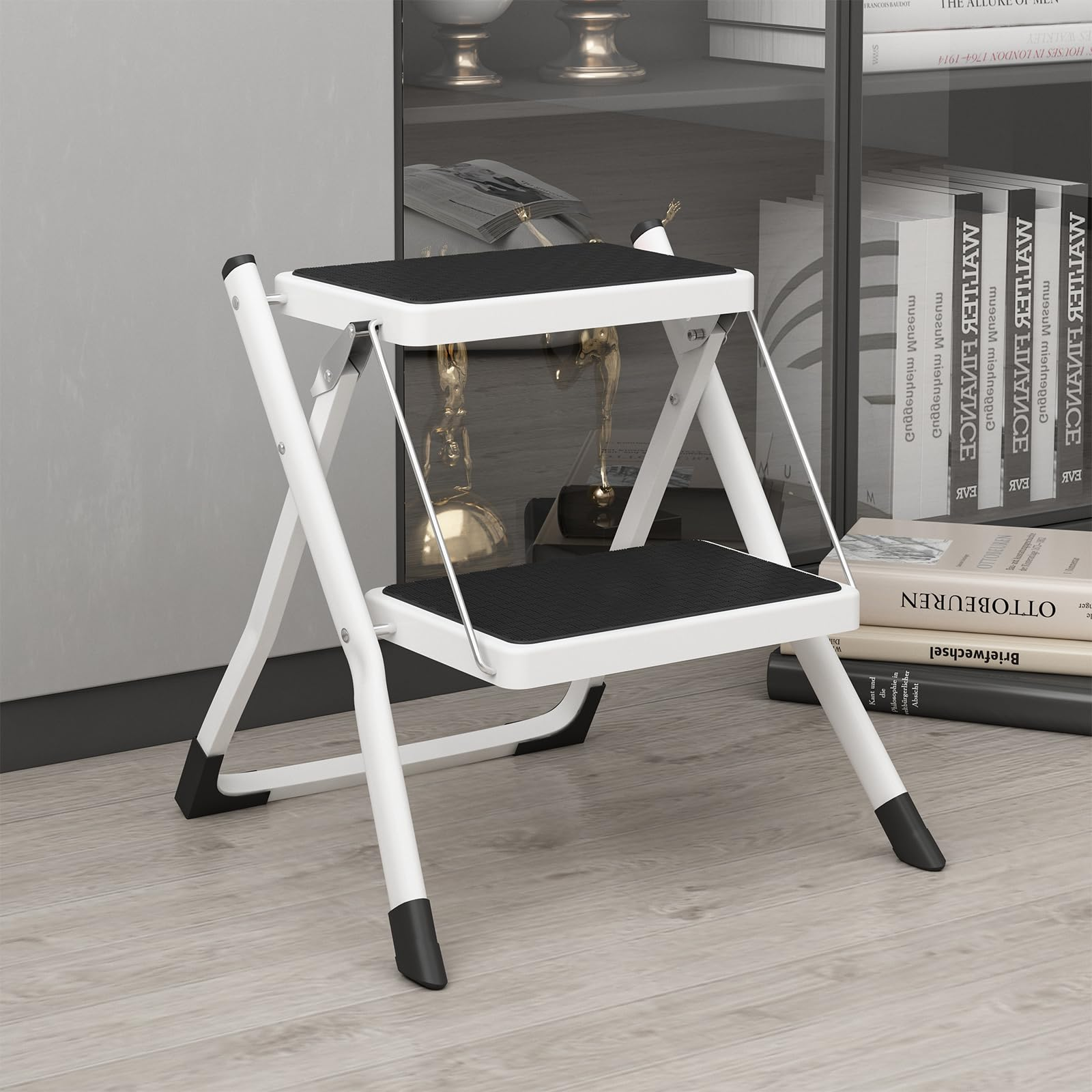 2-Step Folding Steel Step Ladder