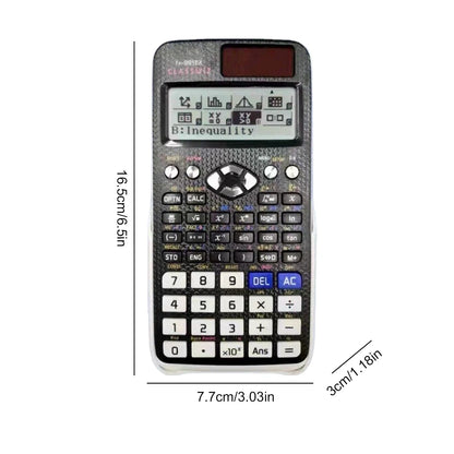 Advanced Scientific Calculator with Natural Display Math Calculator Solar Battery Power with 696 Functions for Students