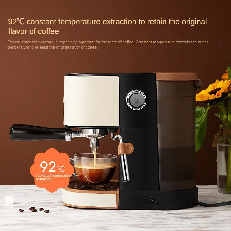 Espresso Coffee Maker Portable Small Italian-Style Coffee Machine Automatic Pump Pressure Steam Milk Coffee Maker 20Bar