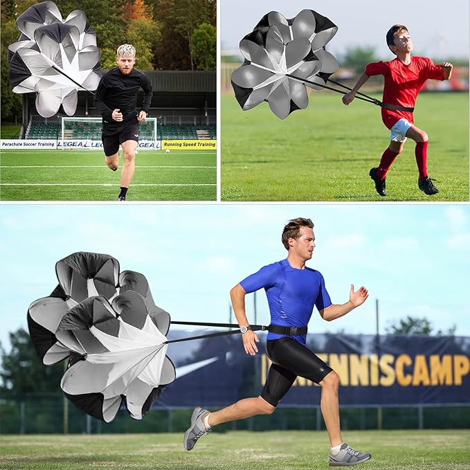 Resistance speed training parachute for running