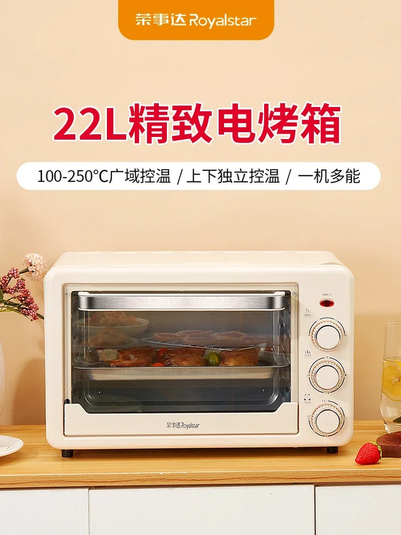 Electric Oven Household Small 22 Liters Multi-Function Large Capacity Baking Oven Automatic Mini Small Oven