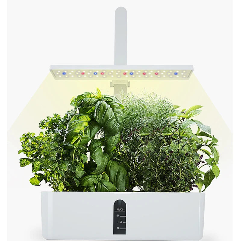 Hydroponics Growing System Indoor Smart Automatic Timer Garden Planter Nursery Pots Height Adjustable 9Pods Indoor Herb Garden