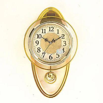 3D Swing Clock Large Pendulum Clocks Wall Luxury Vintage Shabby Chic Silent Clock Watch Mechanism Reloj De Pared Gold Wall Clock