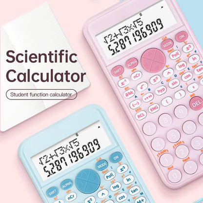 Scientific Calculators Cute Desktop Calculator with 240 Functions 2 Line LCD Screen Ideal for Students School Office