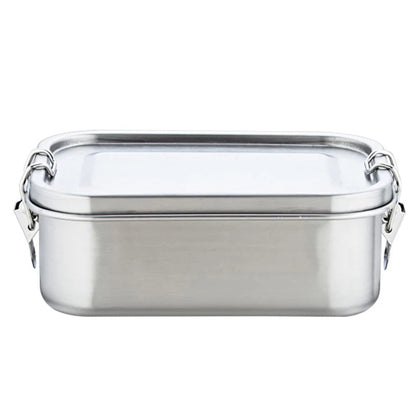 2 Grids Stainless Steel Lunch Box Food Container Children Bento Box Top Grade Snack Storage Compartment Lunch Box Kitchenware