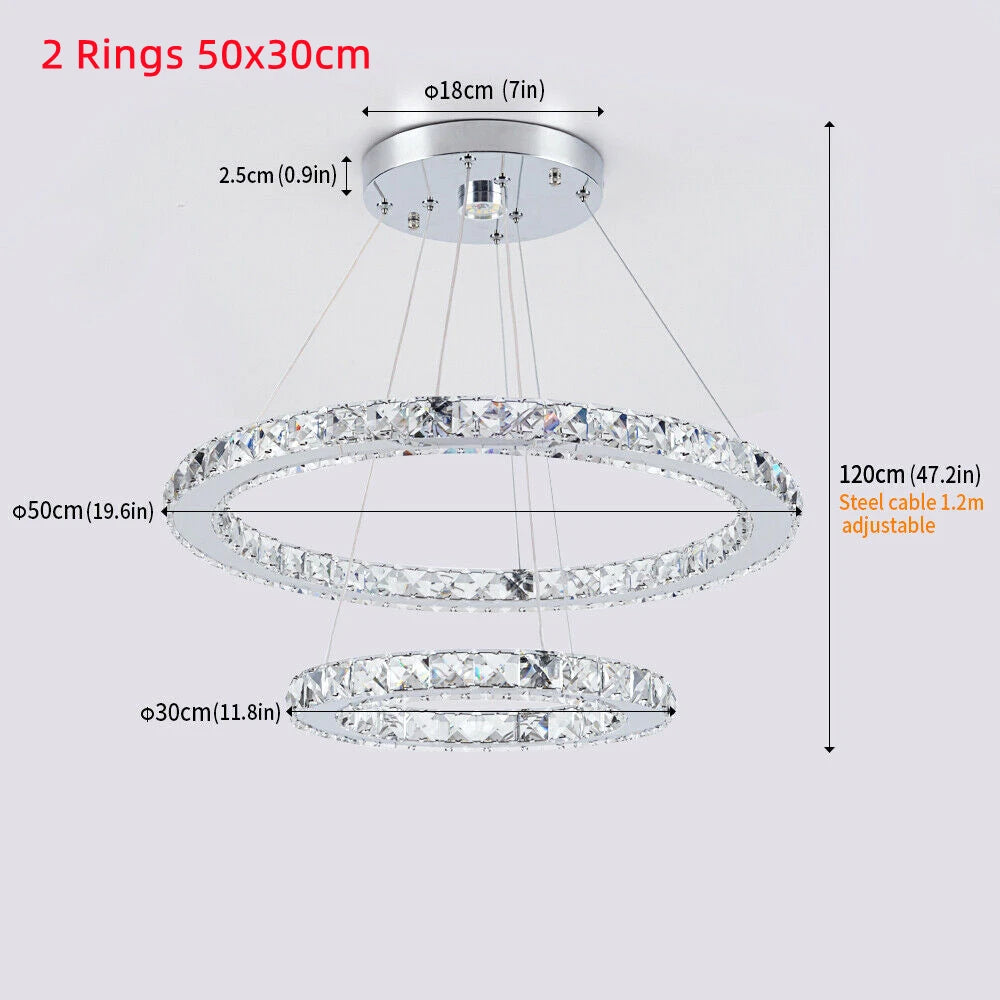 Crystal Chandeliers Luminaria Nordic Pendant Lamp Decorative Led Ceiling Lamps Hanging Light Fixture for Dining Room Bedroom