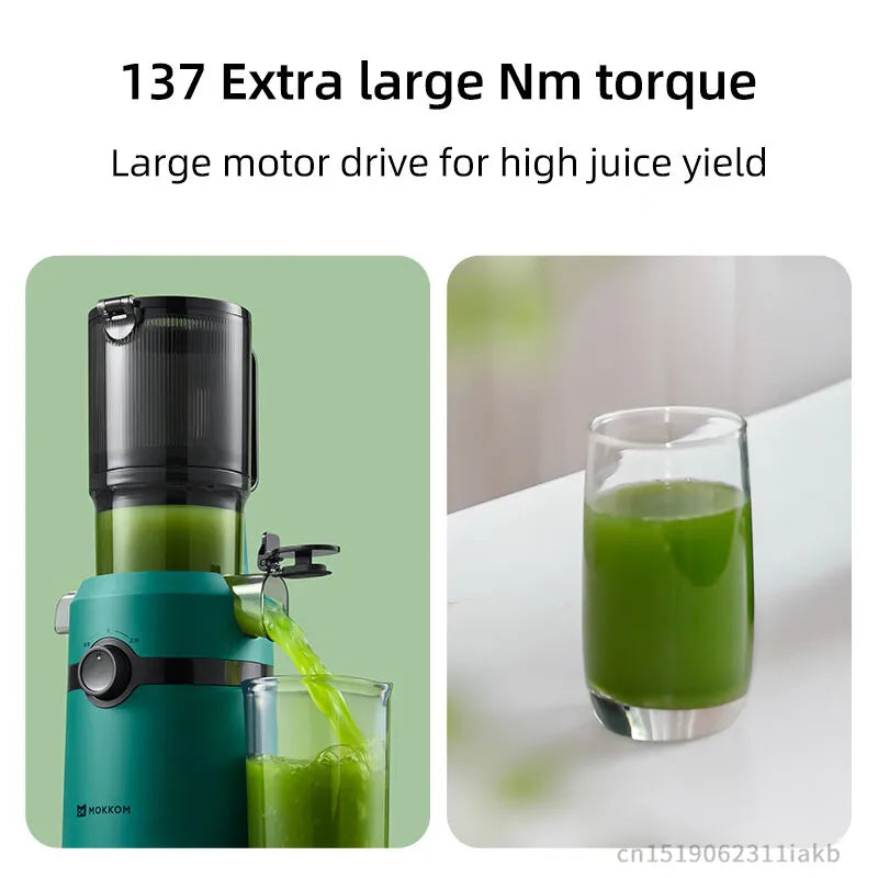 Large Caliber Original Juice Machine Residue Separation Household Low-Speed Fruit Vegetable Multi-Function Juicer Electric Juice