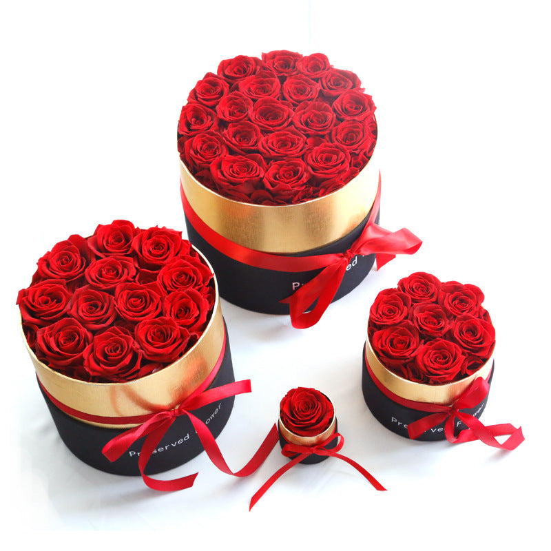 Eternal Roses in Box – Preserved Real Rose Flowers Gift Set for Valentine’s Day