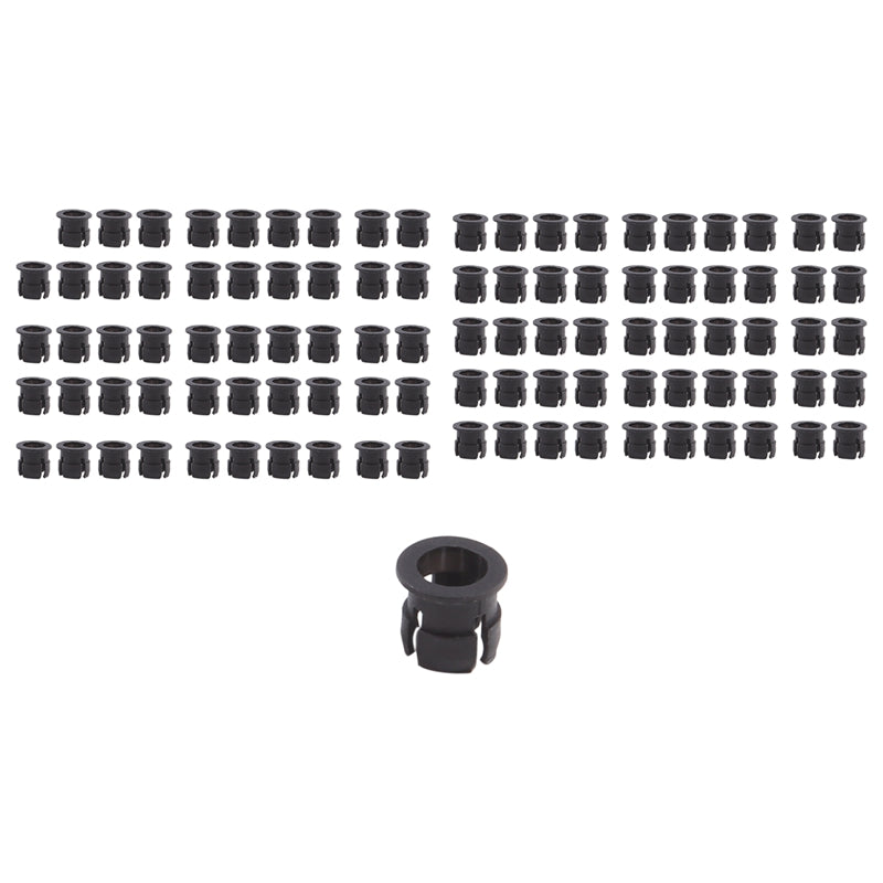 100 Pieces Black Plastic 5mm LED Clip Holder Display Panel Mount Cases