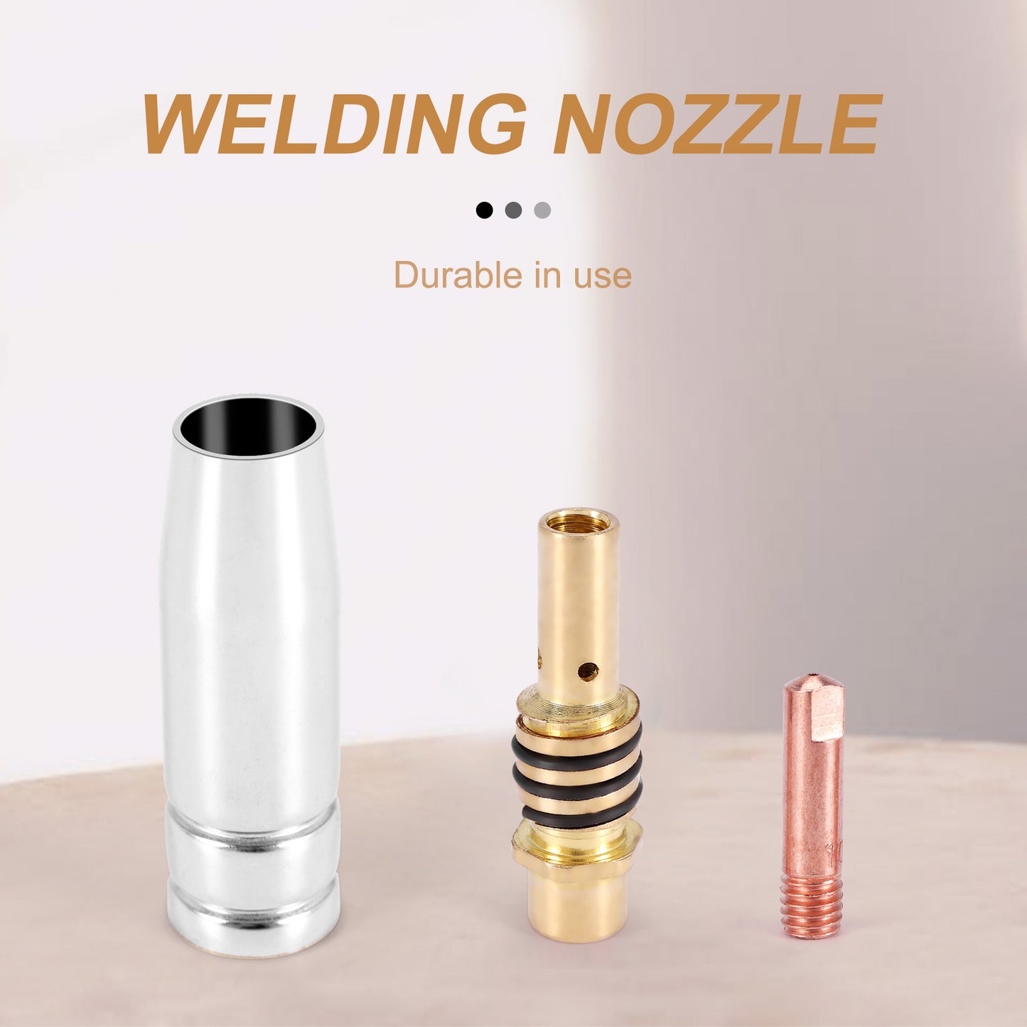 11Pcs/Set Mig Welding Nozzle Welder Torch Nozzles Holder Contact Tips 0.040 Inch Gas Diffuser Set For Torches