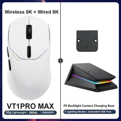 Rapoo VT1PRO/VT1PRO MA/VT3PRO/VT3PRO Max Wireless Gaming Mouse 8KHz Polling Rate 26000/30000 DPI 59g Lightweight Optical Sensor