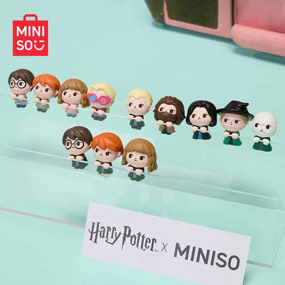 New Miniso Mini Bean Harry Potter Flight Series Blind Bag Lying Posture Computer Pendant Cute Gift