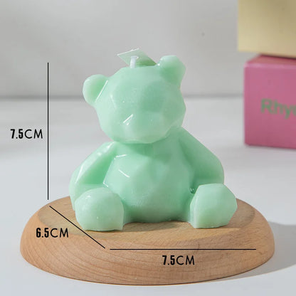 1PC Diamond Bear Aromatherapy Candles for Home Decoration Lovely Scented Candles Photography Props Festival Home Decor Ornaments