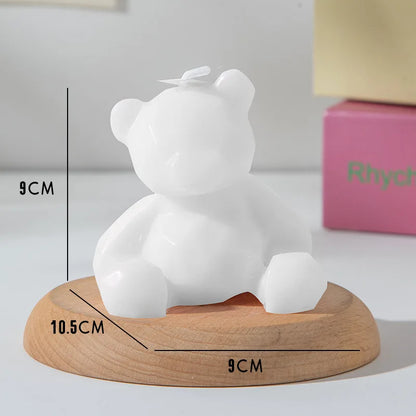 1PC Diamond Bear Aromatherapy Candles for Home Decoration Lovely Scented Candles Photography Props Festival Home Decor Ornaments