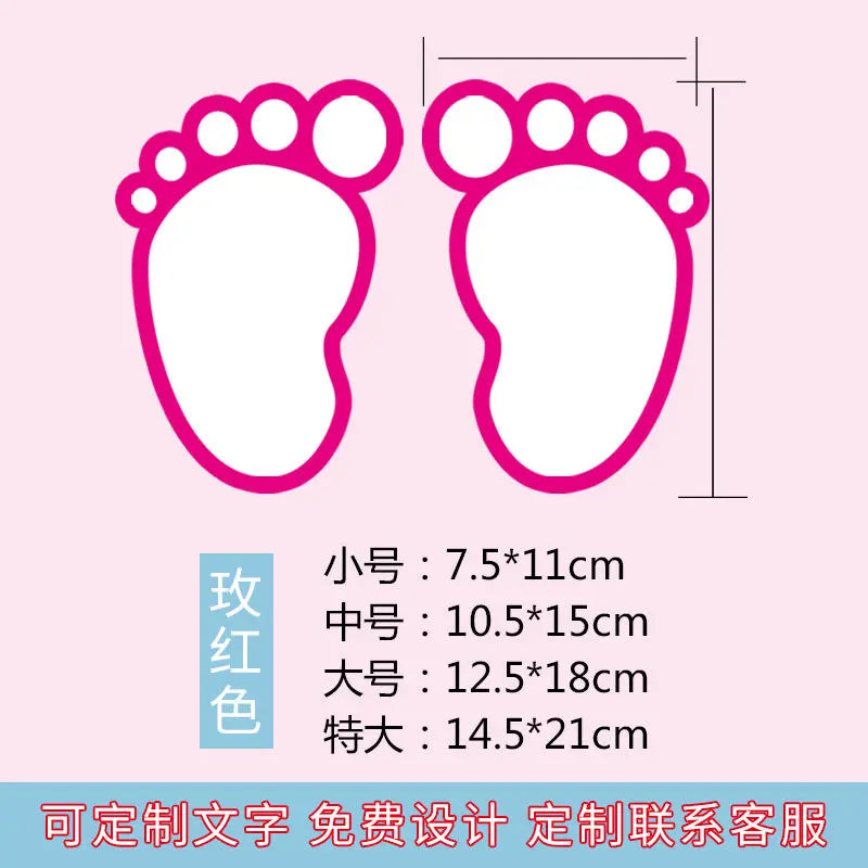 10PCS Shopping Mall School Floor Stairs Step Stickers Footprint Posters Decoration Be Careful Slippery Waterproof Wear-resistant