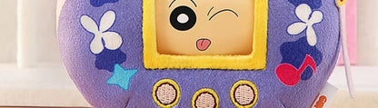 Miniso Authentic Crayon Shin Chan Cute Face Flip Plush Blind Box Ornament Cute Anime Doll Decor Pendant Toys Birthday Gift
