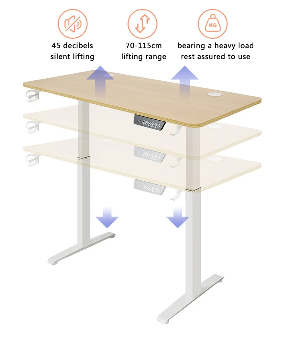 Height Adjustable Desk Dual Motor Standing Computer Desk Intelligent Electric Lifting Table Standing Desk Sit Desk Home Office