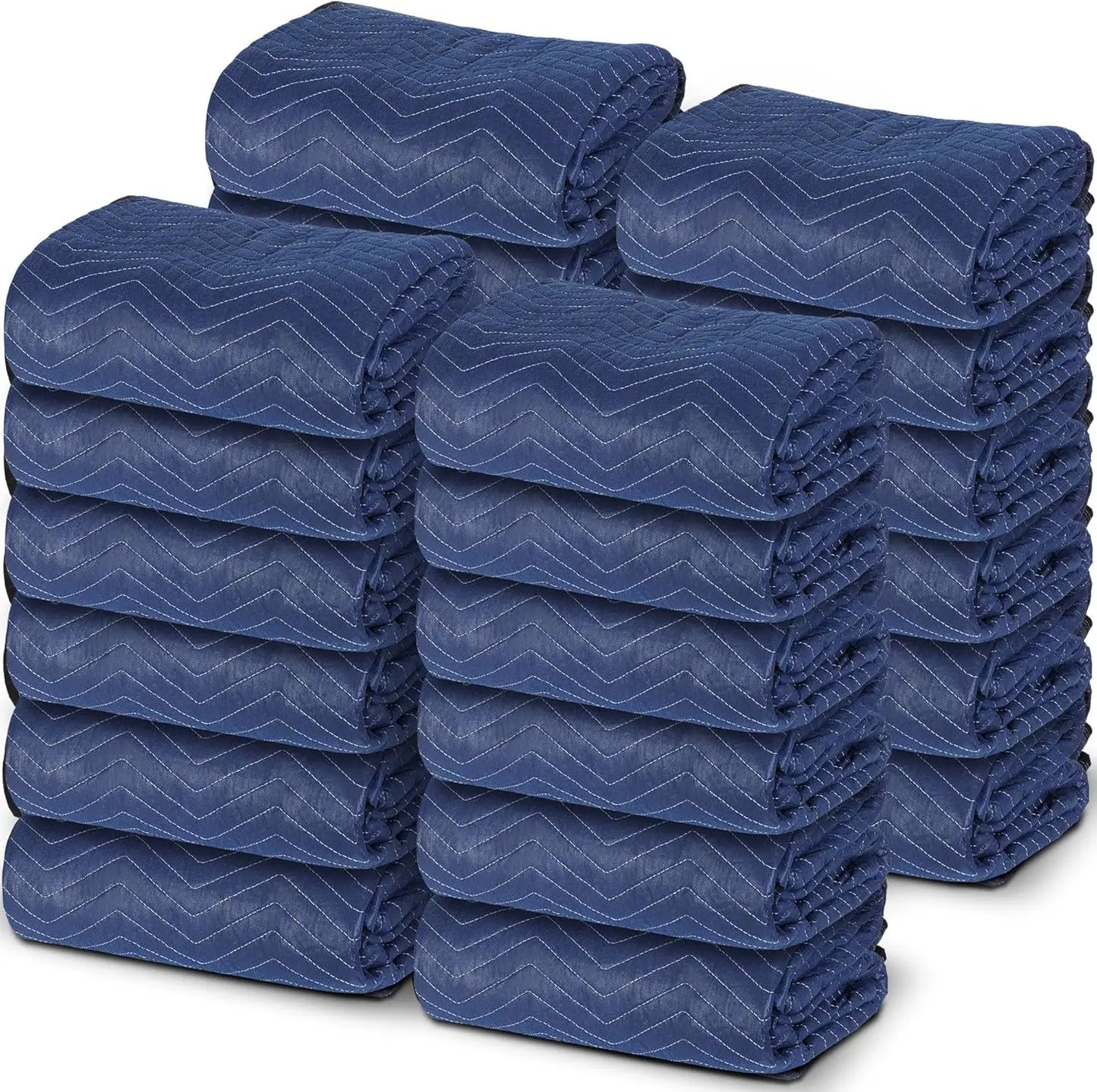 12 Moving Packing Blankets 80 x 72 Inches (35 lb/dz) Heavy Duty Moving Pads for Protecting Furniture ProfessionalShipping