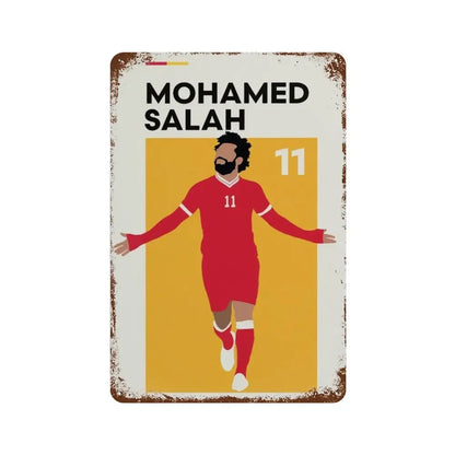 World Football Celebrity Poster Me-ssi Metal Tin Sign Wall Art  Plaque for Teenagers Club Room Home Decor Gift Bar Sport Lovers