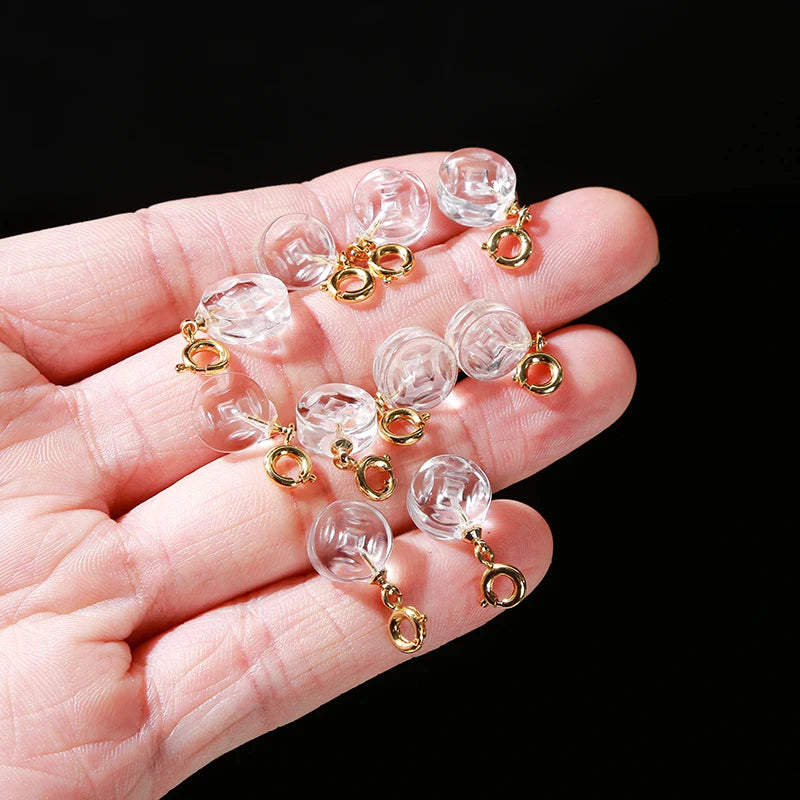 1 Pc Natural Rock Quartz Carved Flat Coin Copper Buckle Small Charms Pendant For Jewelry Making Diy Necklace Bracelet Accessory