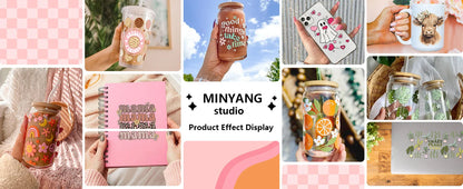Miniso Hello Kitty Easy peel waterproof DIY Decals 3D transfers uvdtf crystal stickers 16oz uv dtf tumbler cup wraps sticker