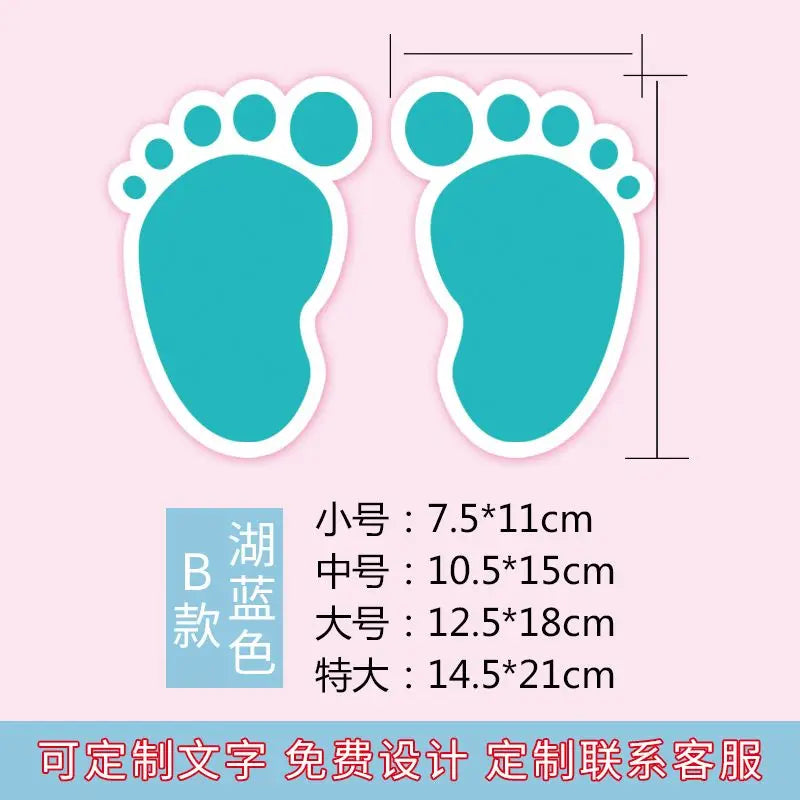 10PCS Shopping Mall School Floor Stairs Step Stickers Footprint Posters Decoration Be Careful Slippery Waterproof Wear-resistant