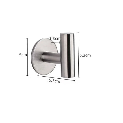 1/2Pcs Stainless Steel Silver Bathroom Hardware Set Towel Rack Toilet Paper Holder Towel Bar Hook Bathroom Accessories