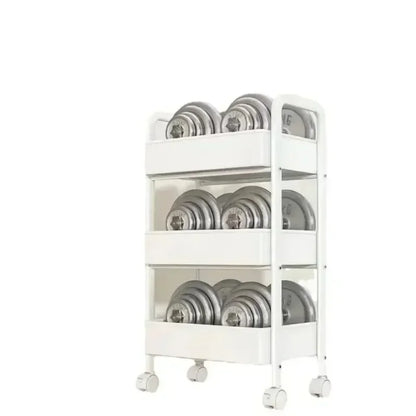 Multi-purpose Kitchen Storage Rack Outdoor Camping Food Rack Bedroom Multi-level Baby Snacks Mobile Bathroom Toilet Storage Rack