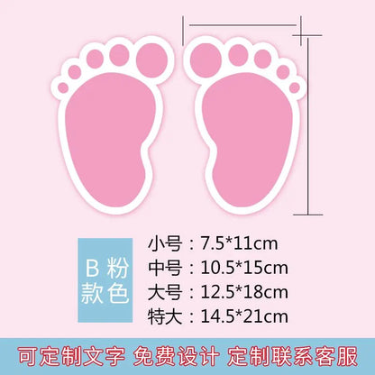 10PCS Shopping Mall School Floor Stairs Step Stickers Footprint Posters Decoration Be Careful Slippery Waterproof Wear-resistant