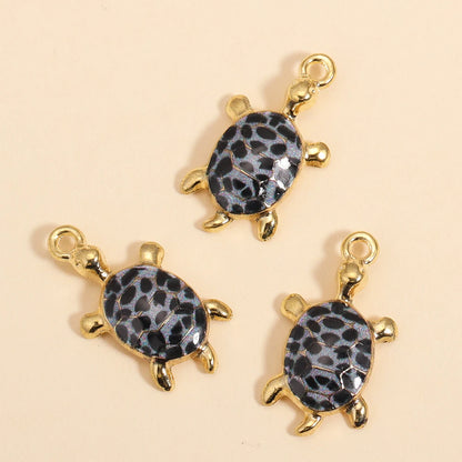 10Pcs New Trendy Multicolor Enamel Turtle Charms For Making Handmade DIY Cute Ocean Animal Pendants Necklace Jewelry Accessories