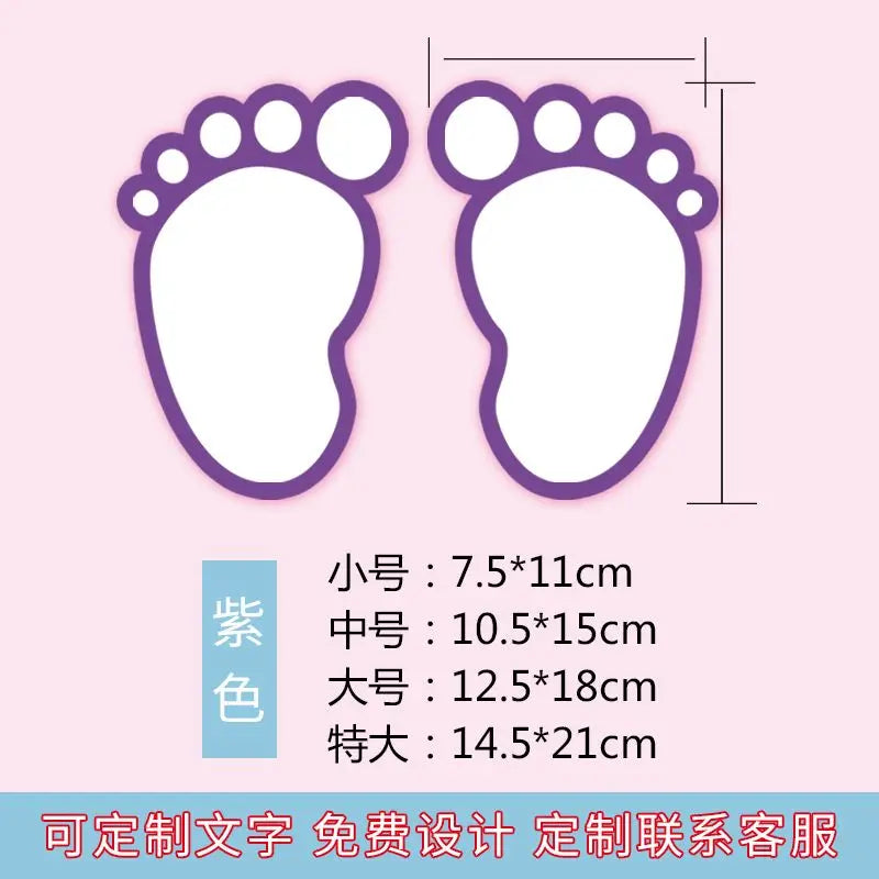 10PCS Shopping Mall School Floor Stairs Step Stickers Footprint Posters Decoration Be Careful Slippery Waterproof Wear-resistant