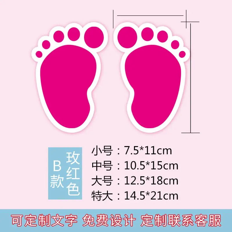 10PCS Shopping Mall School Floor Stairs Step Stickers Footprint Posters Decoration Be Careful Slippery Waterproof Wear-resistant