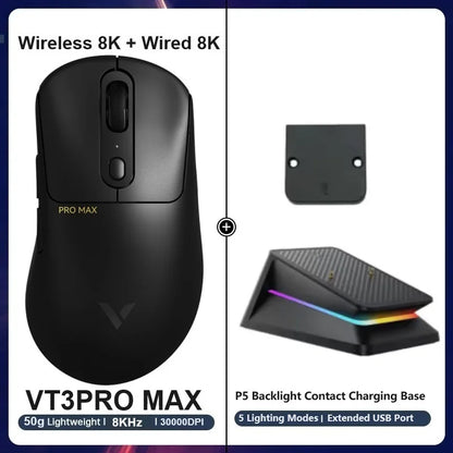 Rapoo VT1PRO/VT1PRO MA/VT3PRO/VT3PRO Max Wireless Gaming Mouse 8KHz Polling Rate 26000/30000 DPI 59g Lightweight Optical Sensor