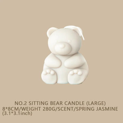 1PC Cute Candles Animals Bear Scented candles New Year Home Decor Small Dogs Aromatic Candles Birthday Gifts House Souvenirs