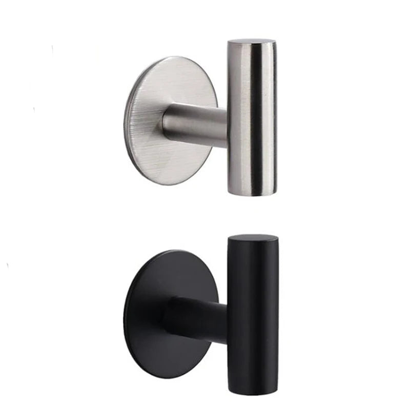 1/2Pcs Stainless Steel Silver Bathroom Hardware Set Towel Rack Toilet Paper Holder Towel Bar Hook Bathroom Accessories