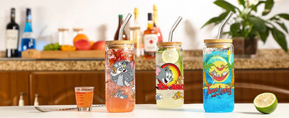Miniso Tom and Jerry Easy peel waterproof DIY Decals 3D transfers uvdtf crystal stickers 16oz uv dtf tumbler cup wraps sticker